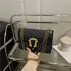 Bolsas para Mulheres 2025 Nova Bolsa de Ombro Versátil Retro Bolsa Transversal Tendência Personalizada Textura de Couro PU Bolsa Quadrada Pequena