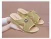 Chinelos de plataforma de cunha respirável feminina moda interna casual sandálias femininas chinelos femininos