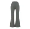 Pantalones de Yoga Lyocell Tencel para Mujer, de Cintura Alta, Levanta Glúteos, Sensación de Segunda Piel, Ajustados, Pantalones de Fitness de Alta Elasticidad, Pantalones Casuales Acampanados para Uso al Aire Libre