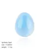 Ovo Pequeno em Forma de Ovo de Cristal Natural Transfronteiriço Páscoa Ágata Pássaro Esculpido Ovo de Pássaro Forma de Pedra Bruta Ornamento de Mão Ovo de Jade