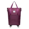Bolsa de Viaje con Ruedas Giratorias de Gran Capacidad al por Mayor Bolsa de Almacenamiento de Equipaje Simple Portátil para Estudiantes Separación Húmeda y Seca Bolsa de Gimnasio
