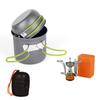 Outdoor portátil 1-2 pessoas panelas Amazon venda quente Camping Set Panela Fogão Set Panela Picnic Fogão Equipamento