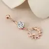 Luna Bohemia Sol Caliente Venta de Anillo para Uña Piercing Corporal Botón para Uña Moda Personalizado Uña Joyería para Uñas