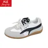 28183 Tênis Feminino Modelo Novo Primavera 2026 Estilo Couro Forrest Gump com Sensação Acolchoada, Sola Macia Antiderrapante para Corrida
