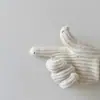Guantes Coreanos para Niños Qiunan Invierno Lazo Guantes para Niñas Calientes para Pantalla Táctil Cinco Dedos Guantes para Bebé