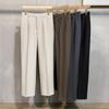 Pantalones de Vestir Cortos para Hombre Estilo Coreano Modernos Sin Arrugas Nuevos Corte Slim Caída Pantalones de Traje Pantalones Largos Casuales