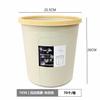 Bote de Basura Transparente de Plástico Engrosado Tamaño Grande Hogar Venta al por Mayor ins Descubierto Estilo Nórdico Oficina Cocina Bote de Basura