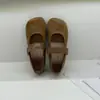 Populares zapatos nuevos estilo Mary Jane de punta redonda adelgazantes, versátiles para primavera y verano, de suela suave, con una correa, zapatos de moda para mujer estilo coreano