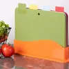 Set de Tabla de Cortar de Plástico Multifuncional para Uso Doméstico, Adecuado para Cortar Frutas y Preparar Alimentos, Panel de Tabla de Picar de Cocina