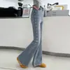 Jeans para Niña Primavera 2026 Nuevos Elegantes Pantalones Individuales de Primavera y Otoño para Niños Mayores, Pantalones de Campana, Pantalones Largos Adelgazantes para Niños