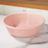 Cesta de Lavar Legumes para Cozinha Cesta Doméstica para Escorrer Frutas Cesta Redonda para Frutas Cesta de Escorrer para Pia Peneira de Plástico Cesta de Lavar Arroz