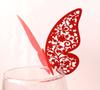 Amazon Europeu laser oco Butterfly Cup cartão de casamento copo de vinho assento cartão adesivo de parede decoração fábrica atacado