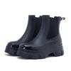 Botas de lluvia cortas británicas de moda transfronteriza, zapatos de goma para mujer, resistentes al desgaste, antideslizantes, impermeables, botas de agua, cubrezapatos