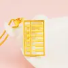 Colgante de Joyería Ábaco Simple Vietnamita de Oro Arena al por Mayor Estilo Étnico Ábaco Pequeño Cobre Chapado en Oro de 24K Colgante para Mujer
