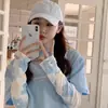 Verano Estilo Coreano Exterior Protector Solar Transpirable Pequeño Fresco Mangas de Hielo Dulce Viento Holgado Para Mujer Conducir Viaje Protección UV