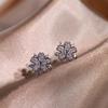 Conjunto de joias de casamento de zircão rosa KYZC Brincos transfronteiriços europeus e americanos femininos Colar anel conjunto de três peças