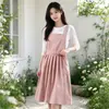 Avental Feminino Estilo Country Cozinha Uso Doméstico Repelente à Água Avental Estendido na Cintura Café Floricultura Salão de Unhas Comércio Exterior Roupa de Trabalho