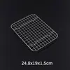 Rejilla de Acero Inoxidable 304, Malla de Acero de Grado Alimenticio, Malla Rectangular para Barbacoa, Rejilla para Hornear y Enfriar con Patas en Forma de V, Malla para Separar Aceite, Malla de Drenaje