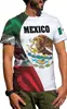 Exportação Transfronteiriça Aliexpress Mais Vendido Camiseta Masculina Estampa Digital 3D Manga Curta Casual Série Mexicana Tops