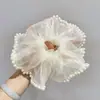 Verano Super Hada Dulce Encaje Anillo Grande para el Pelo Pequeño Fresco 2024 Nuevo de Aspecto Elegante Lazo Floral para el Pelo