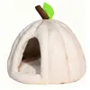 Casa para Gato Mascota Calabaza Invierno Cálida Engrosada Cojín de Cerramiento Completo Todas las Estaciones Suministros Famosos en Internet