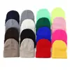 Gorro de Punto de Otoño e Invierno para Niños Estilo Europeo y Americano Color Sólido Versátil para Exteriores Unisex Gorro de Punto para Bebé Gorro de Lana Tejida Venta al por Mayor