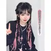 Tranças para Peruca de Mulher, Rabos de Cavalo, Mechas Doces e Descoladas, Cabelo Trançado, Tranças Longas, Rabos de Cavalo Duplos, Tranças Desarrumadas, Tranças Boxeadoras Coloridas Sexy
