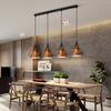 Novo Lustre Chinês Sala de Estar Sala de Jantar Zen Três Cabeças Luzes de Sala de Jantar Sala de Chá Lâmpadas Pendentes Modernas Simples Retangulares Balcão de Bar