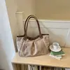 Bolso de Lona Estilo Artístico Estilo Universitario Coreano Transfronterizo para Mujer 2026 Verano Nuevo Moda Tendencia Bolso de Hombro de Gran Capacidad