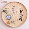 Tecelagem de bambu pintura decorativa redonda de bambu panela de bambu não porosa peneira de bambu acabado pintura placa de chá sala de chá fazenda teto de bambu decoração de bambu
