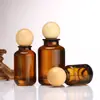 Em estoque atacado frasco de vidro de perfume redondo baioneta 100ml spray marrom cosméticos dividido aromaterapia frasco vazio