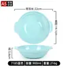 Cazuela de Melamina Imitación Porcelana con Dos Asas para Pollo Estofado, Fideos Picantes y Hot Pot, Cazuela de Plástico Colorida Comercial, Tazón Anticaída y Antiescaldado