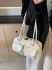 Bolsa de Prata com Design de Nicho Coreano Novo Modelo 2026 Bolsa de Ombro/Axila para Mulheres Bolsa de Mão Super Popular Bolsa Almofada