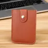 Porta-cartões retrátil porta-cartões bolsa portátil multi-cartão grande capacidade cartão de identificação cartão de banco anti-desmagnetização porta-cartões de couro