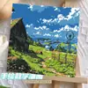 30*30 paisaje de campo pintura al óleo digital DIY pintado a mano escena callejera cafetería pintura decorativa acrílica en stock al por mayor