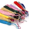 Pingente de Nó Chinês com Borla e Contas, Marcador de Página de Borla Estilo Étnico, Pingente para Celular, Borla para Roupa
