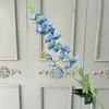 Arranjo de Flores Artificiais Azuis de Luxo para Casamento Arranjo Floral DIY Arranjo de Flores para Janela de Shopping Center ao Ar Livre Paisagismo com Flores Artificiais