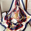 Lenço de Seda Estampado, Lenço Quadrado Pequeno, Estilo Coreano Feminino Transfronteiriço Estampa de Leopardo Paisley Seda Sintética Lenço de Pescoço, Estoque Pronto de Fábrica, Lenço de Alta Qualidade