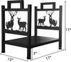 Herramientas para chimenea Soporte para quemar Estante para leña Rejilla para apilar madera Estante para almacenamiento de madera Organizar y colocar Interior y exterior