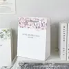 Bolsa de Regalo Premium Sense Tarjeta Blanca Engrosada Estampada Estilo Artístico Ins Papel de Regalo de Cumpleaños Bolsita de Mano para Joyería