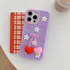 Ventas Directas de Fábrica Adecuado para iPhone 17 Funda para Teléfono con Colgante de Cerdo de Dibujos Animados 17 Pro Max Funda Anti-Caídas de Flores