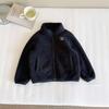 Nausicaä del Valle 2025 Nueva Ropa de Invierno para Niños Estilo Coreano de Niños Chaqueta de Terciopelo con Cuello Alto Tops con Bordado de Letras para Niños y Niñas