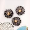 Flor hecha a mano de 4 cm diy joyería hecha a mano ropa zapatos accesorios accesorios crisantemo accesorios para el cabello material