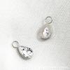 Aretes de titanio F136 bolsa de accesorios de gota de agua cabeza de circón lágrima 5A cuerpo de aleación de titanio G23 joyería para piercing uñas de cartílago