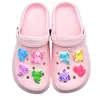 Comercio Electrónico Transfronterizo Salamandra Coloridos Zapatos de Goma Suave de PVC Zapatos con Agujeros de Flor Accesorios de Bricolaje Hebillas de Zapatos Accesorios de Bricolaje Joyería Stock Listo
