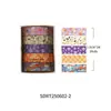 Fita Washi Journal Estilo Cruzamento e Série Studio, Borda Decorativa Básica de Alto Valor para Journal e Fita Cênica