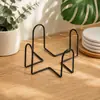 Estante de Almacenamiento para Posavasos de Café de Hierro Forjado Transfronterizo Estante Creativo para Exhibir Posavasos de Agua Estante de Almacenamiento para Escritorio del Hogar