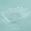 Caja Rectangular Desechable de PP Grueso con Cierre para Comida para Llevar Comida Rápida Caja Fresca Se Puede Formular Vajilla Comida Disponible