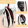Em Estoque Novo Modelo 2025 Bolsa de Badminton para Treinamento de Esportes ao Ar Livre, Bolsa de Ombro Portátil para Tênis e Pickleball, Bolsa Transversal