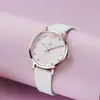 Shengke shengke Moda Estudiante Correa Simple Casual Agua Oro Rosa Reloj de Cuarzo para Mujer